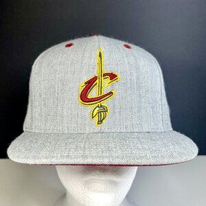 Mitchell and Ness‎ Cleveland Cavaliers Snapback Hat Cap Grey Throwback NBA